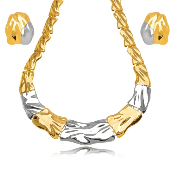 Conjunto orgânico bicolor