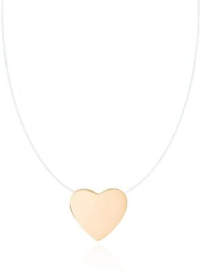 Choker Nylon coração.