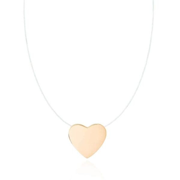 Choker Nylon coração.