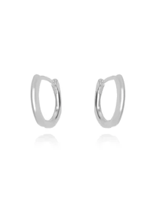 Argola lisa Prata 925