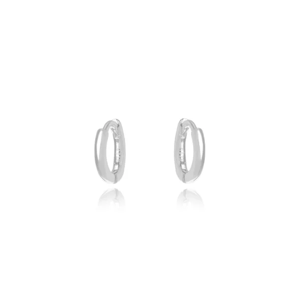 Argola lisa Prata 925