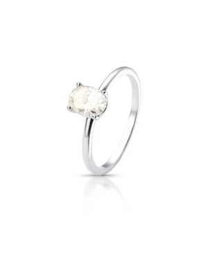 Anel Moissanite Prata Rodinada