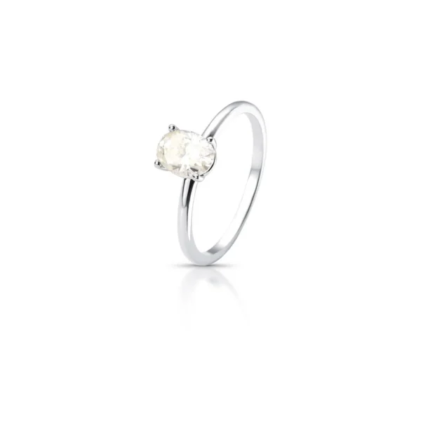 Anel Moissanite Prata Rodinada