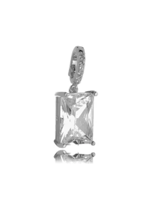Pingente retangular cristal