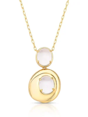 Colar cristais ovais