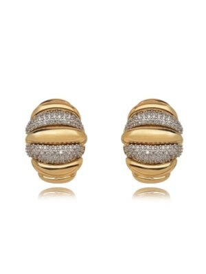 Brinco croissant bicolor