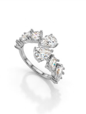 Anel regulável cravejado RB