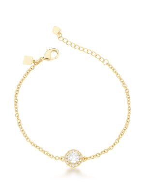 Pulseira pingente redondo