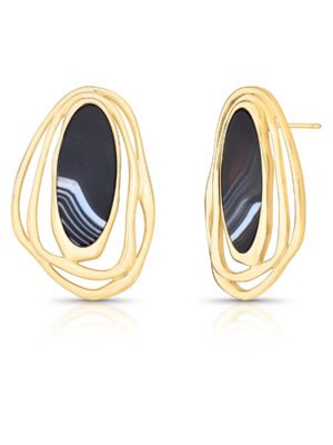 Brinco oval Ágatha
