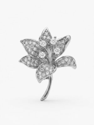 Broche flor cravejada RB