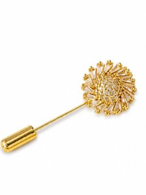 Broche Girassol Cravejado