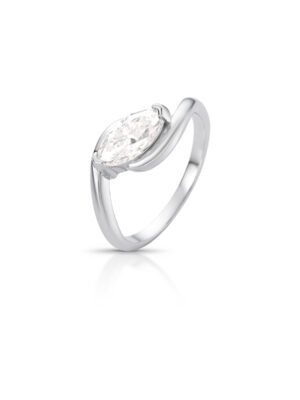 Anel Moissanite Navete