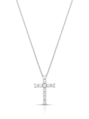 Colar Moissanite Cruz
