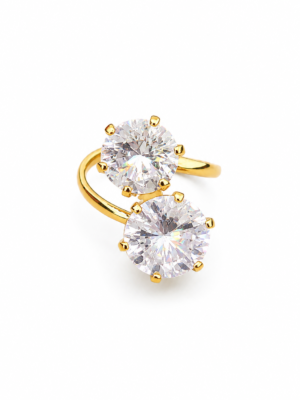 Anel Duo de Cristal