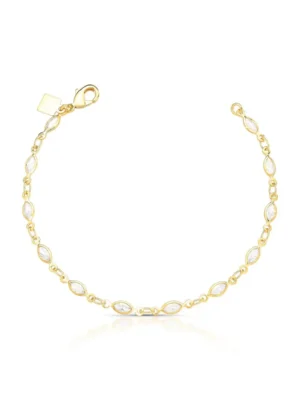 Pulseira cristais navetes